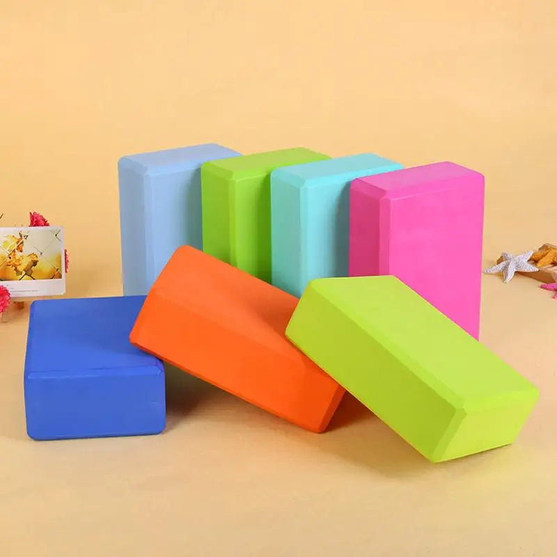 2PCS EVA Gym Blocks Foam Brick Training Exercise Fitness Equipment Dance Yoga Auxiliary Tool Stretching Body Shaping Yoga Blocks