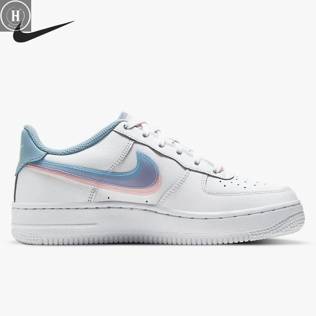 Nike genuine AIR FORCE 1 LV8 (GS) children's fashionable sports shoes CW1574-100 HALALZEN