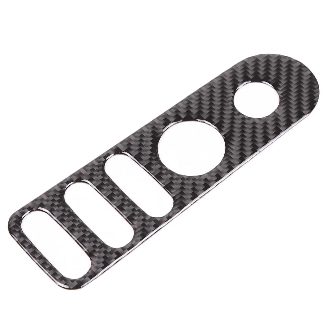 For SEAT Leon León Mk2 1P 2008-2012 Soft Carbon Fiber Car Central Door Lock Button Frame Cover Sticker Car Interior Accessories