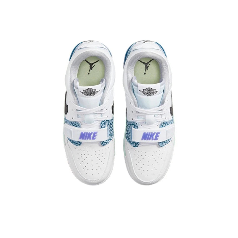 Original Air Jordan Legacy 312 Low 'White Cement' GS Size For Women Retro Classic Casual Street Basketball Shoes