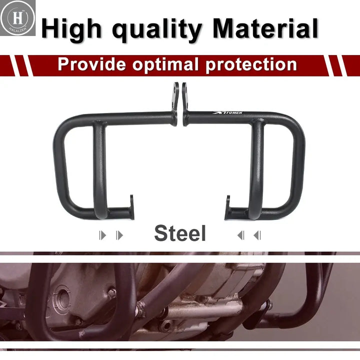 For Suzuki DR 650 DR650 DR650S DR650SE 1996-2025 Motorcycle Steel Bumper Crash Bars Frame Protector Engine Guards Crash Cage HALALZEN