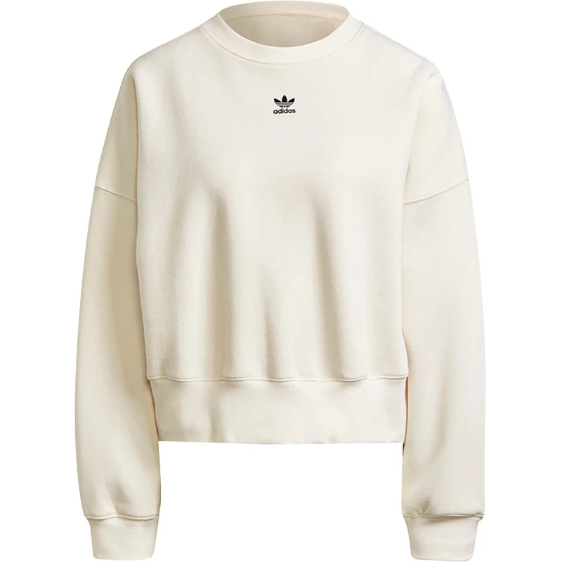 Adidas Official Authentic Women's Round Neck Logo Print Sportswear Hoodie H40022