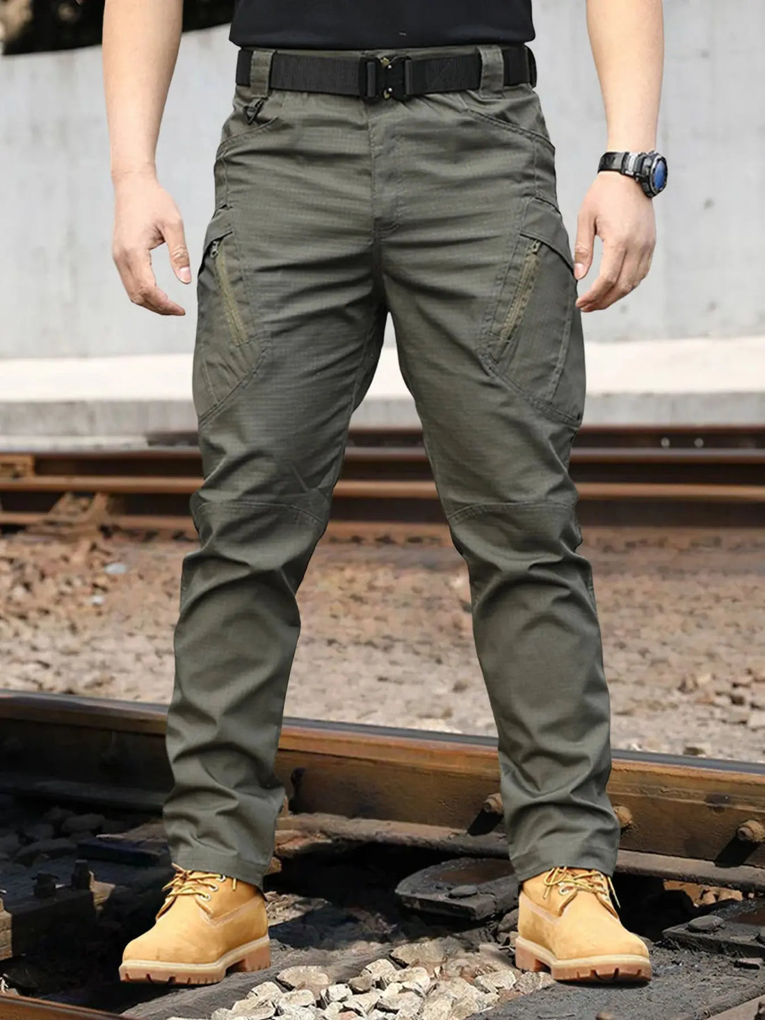 Tactical Work Pants Series New Men's IX9 Tactical Pants Multi-Pocket Large Capacity Training Pants Commuter Pants Wear-resistant Halalzen UK