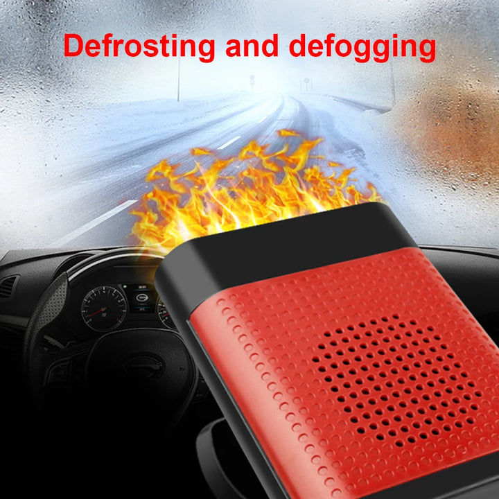 12/24V Portable Car Heater 360 Rotating Car Electric Heater Fan 1200W Windscreen Defroster Demister Auto Windshield Defroster