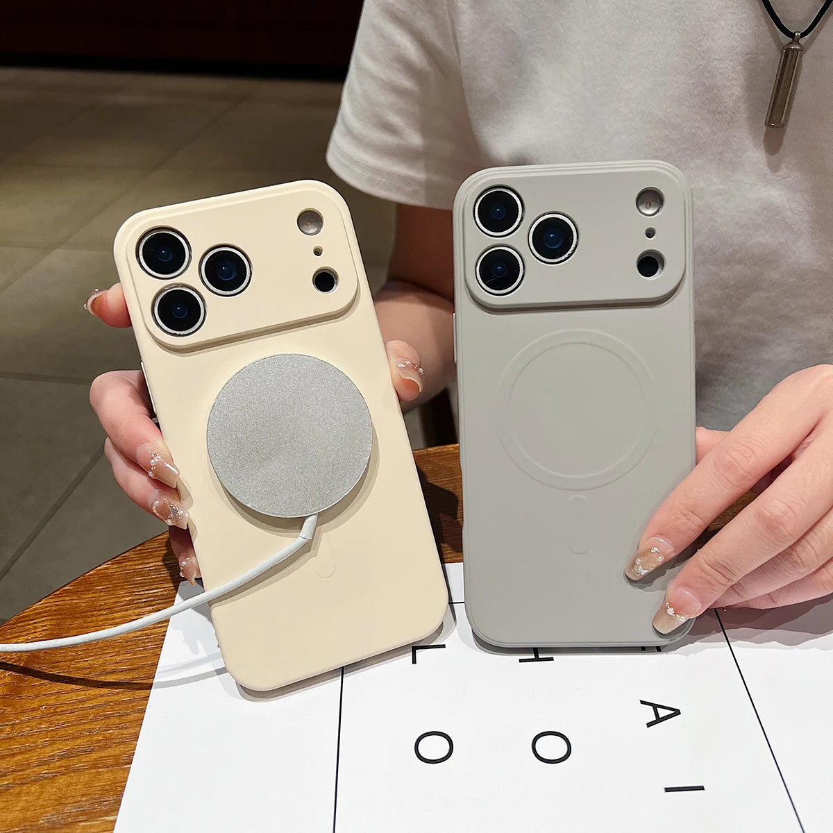 for iPhone 17 Pro Max 17 Air Case Magnetic Cover Mag-safe Liquid Silicone Lining All-round Camera ProtectPlease note phone model