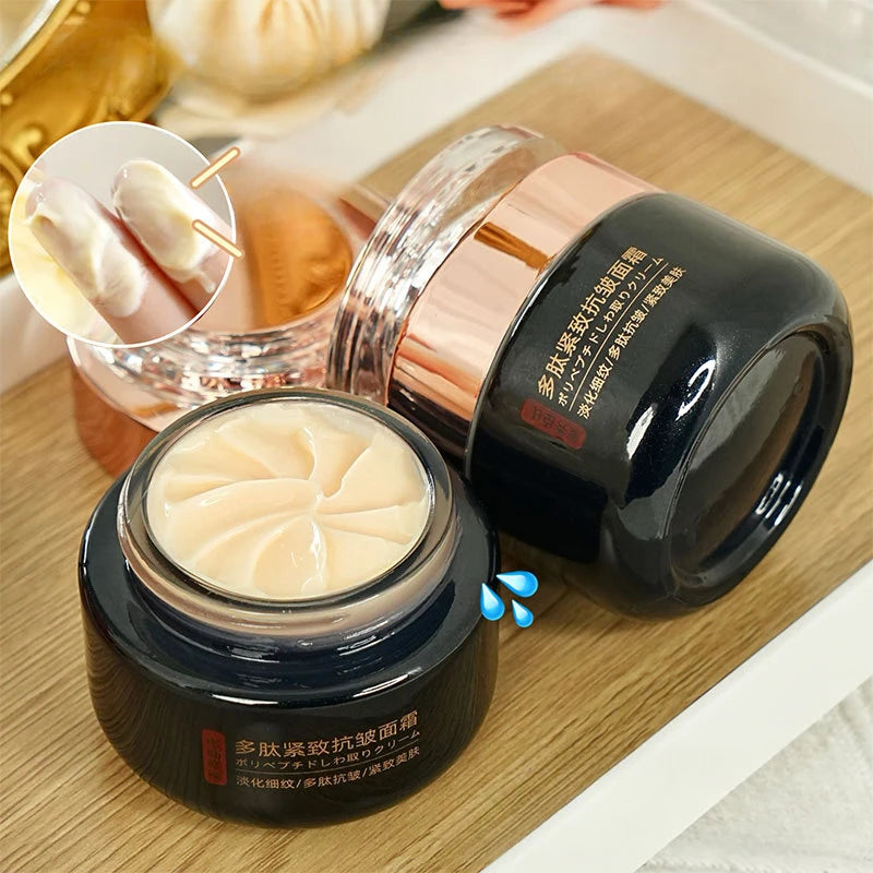 Polypeptide Anti-Wrinkle Firming Face Cream Deep Hydration Brighten Dull Skin  Minimize Fine Lines Moisturizing Day Night Cream HALALZEN
