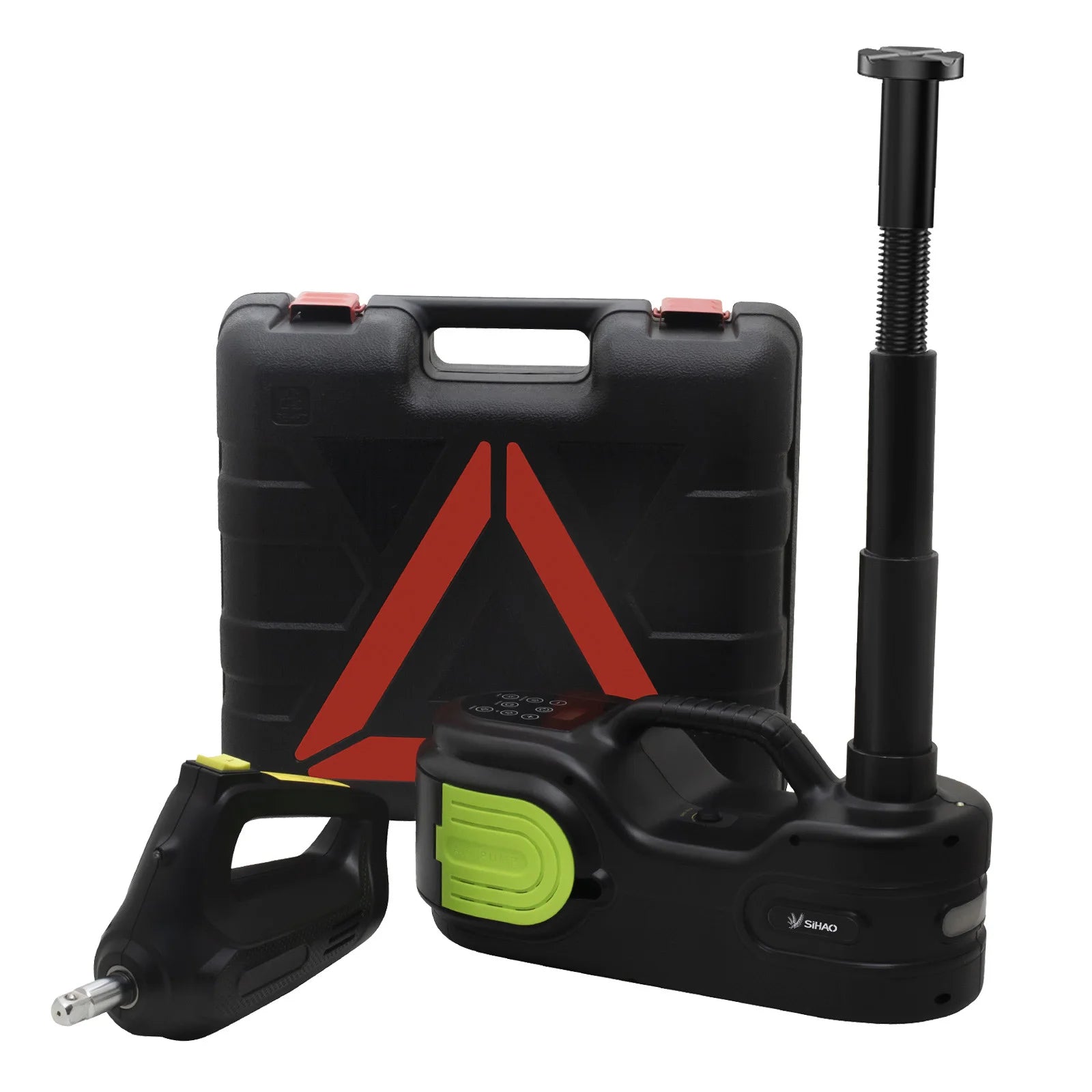 SIHAO Hydraulic Car Jack 12V 5T Digital Dual Pump+electric Wrench Set 450mm/dual Top 530mm, SUV Car Tire Replacement and Repair