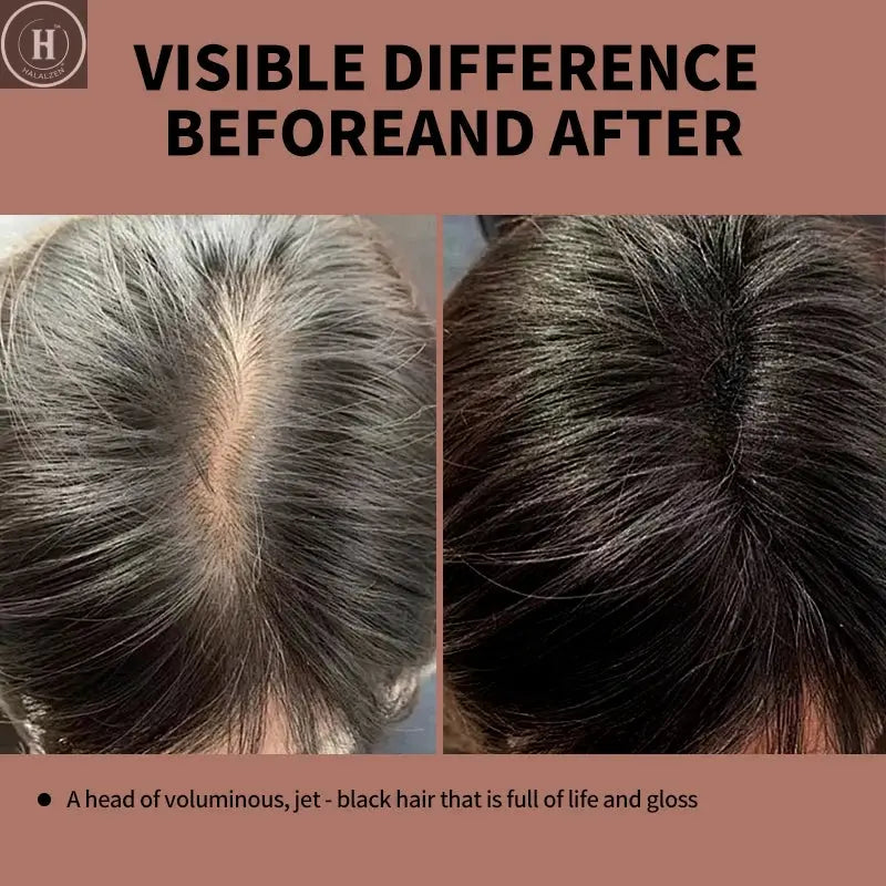 500ml Black Dyed Shampoo Instant Dye Covers Natural Gray Hair Shampoo Black Hair Dye Herbal Ginseng Ginger White Hair Dyed Black HALALZEN