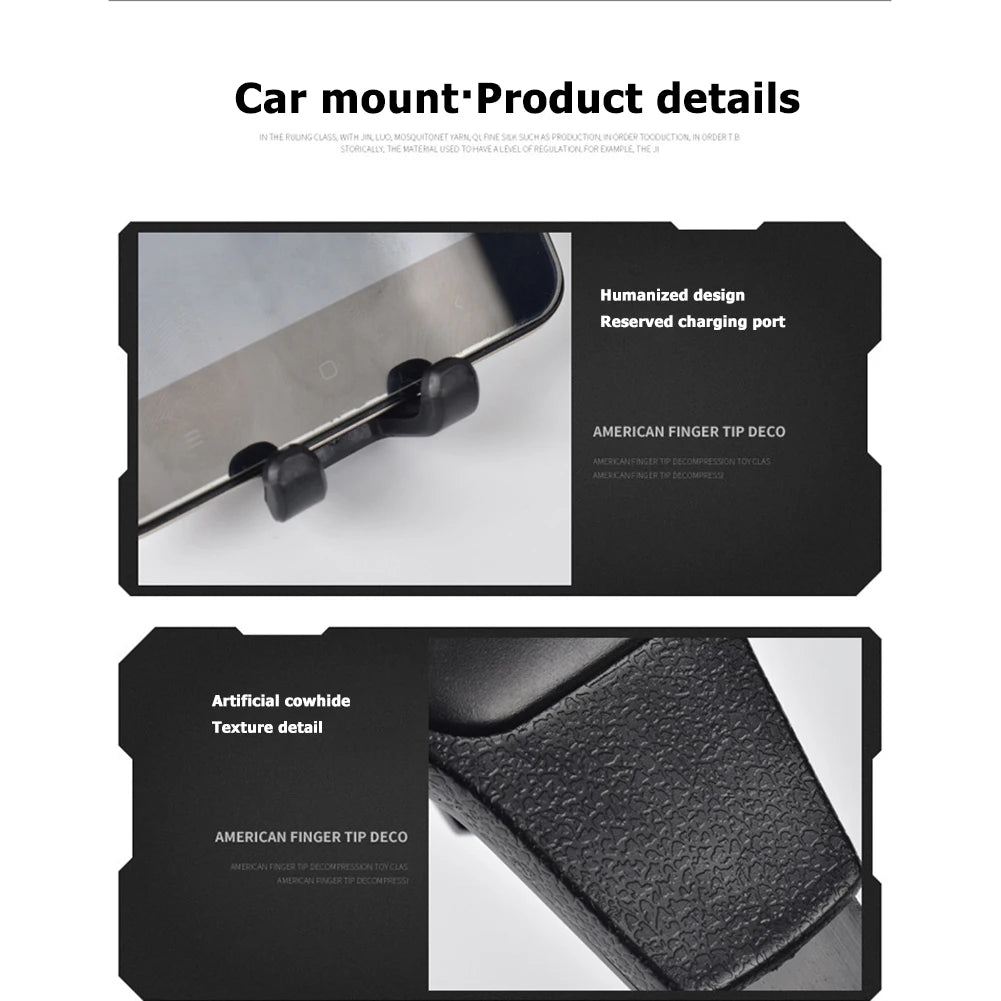 Universal Gravity Car Phone Holder Support No Magnetic Air Vent GPS Clip Mount
