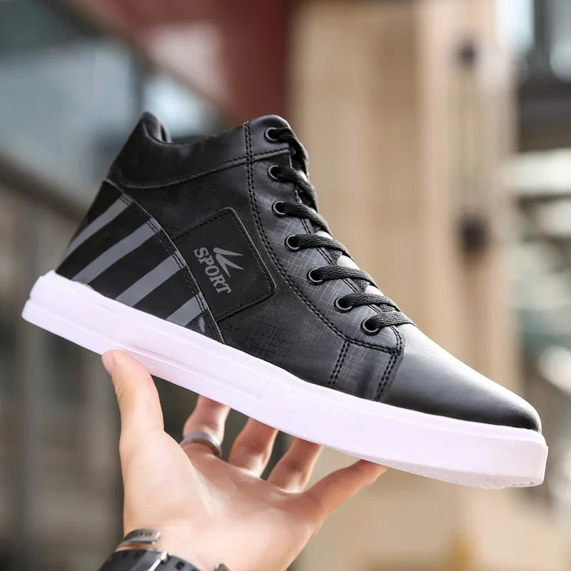 High-Top Casual Shoes for Men Non-Slip Student Male Sneakers New Winter Footwear