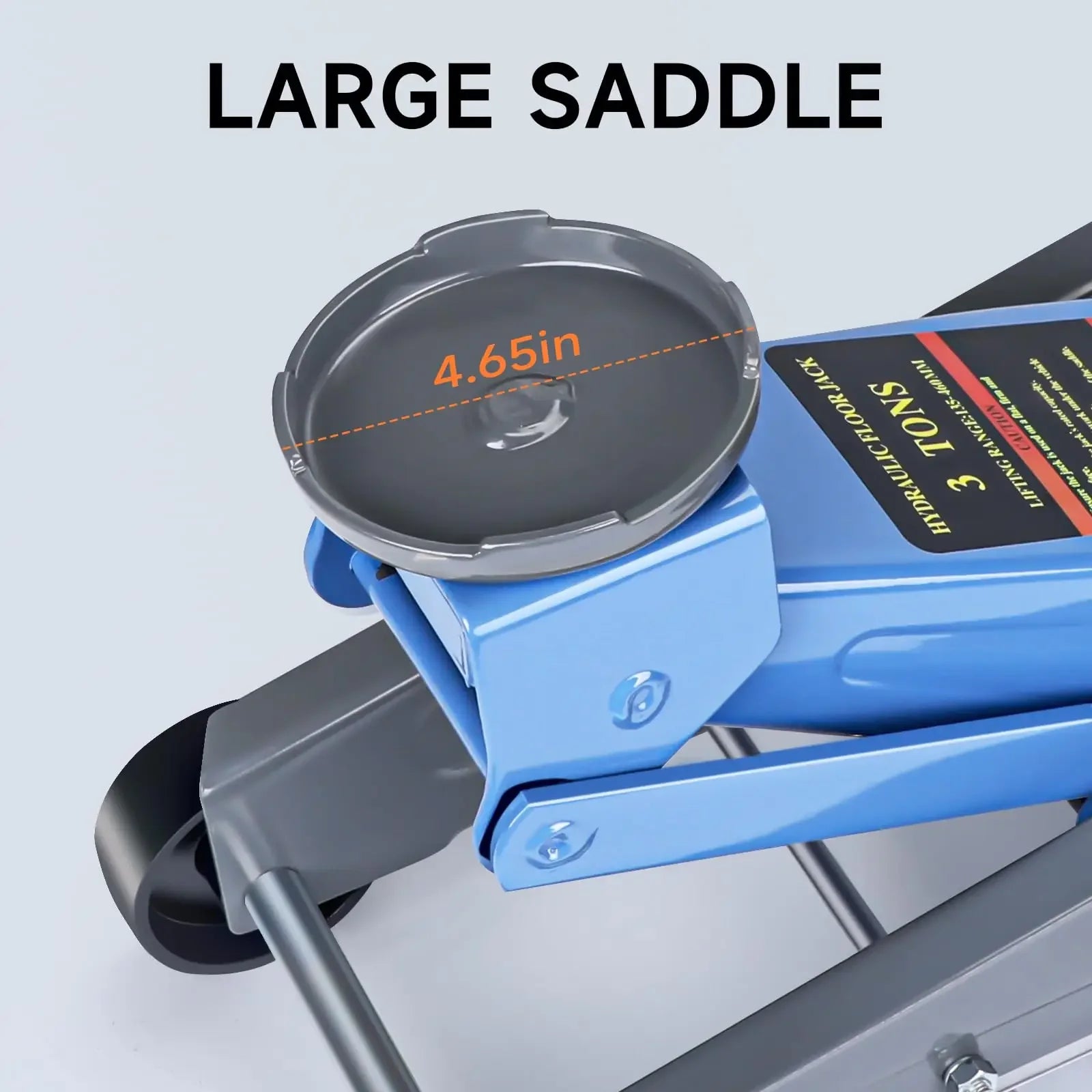 AIRAJ 2-3 Ton Jack Made of Durable Aluminium Steel with Wheels for Secure Lifting Hydraulic Jack with A Range of 5.31" to 18.11"