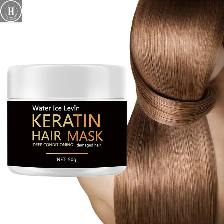 Keratin Hair Mask 5 Seconds Repair Damage Frizzy Hair Mask Damage Hair Mask Treatment Scalp Hair Shiny Hair Care HALALZEN