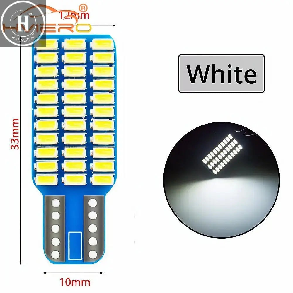 2x Car Auto Canbus Dome Reading Light W5w T10 168 194 Turn Signal License Plate Trunk Bulb White Blue Lamp Interior Dome Lamps HALALZEN