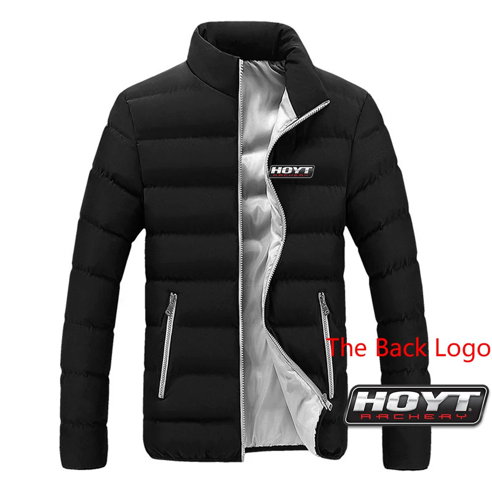 Hoyt Archery Hunting 2024 Men New Autumn And Winter Printing Warm High Quality Leisure Four-Color Cotton Jacket Hoodie Tops