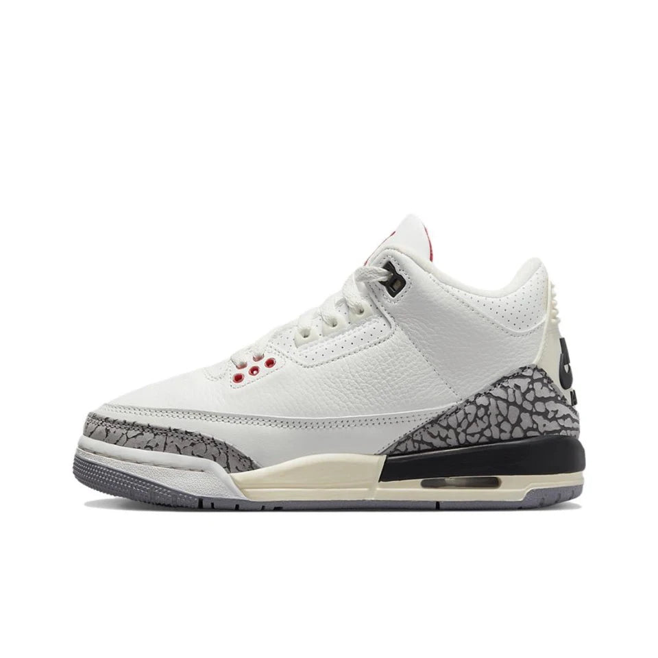 Original Air Jordan 3 “White Cement" GS Size For Women Classic Casual Retro Basketball Sneakers