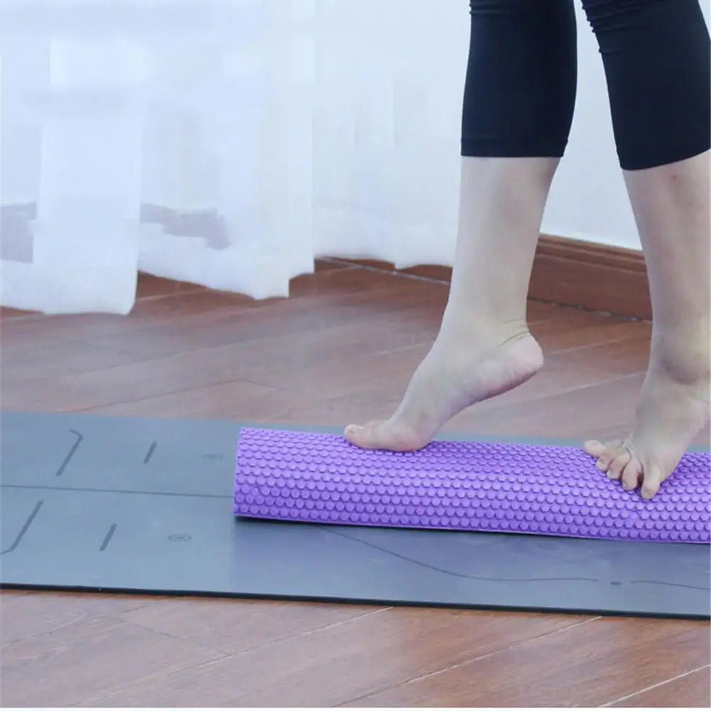 Half Round 30-45cm EVA Massage Foam Roller Yoga Pilates Fitness Equipment Balance Pad Yoga Blocks With Massage Floating Point