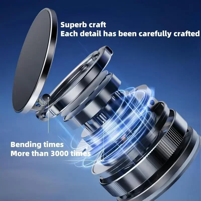 2025 New Premium Magnetic Car Mount! 360° Rotatable + Foldable Compact Design, Vacuum Suction Cup, Magsafe-Compatible