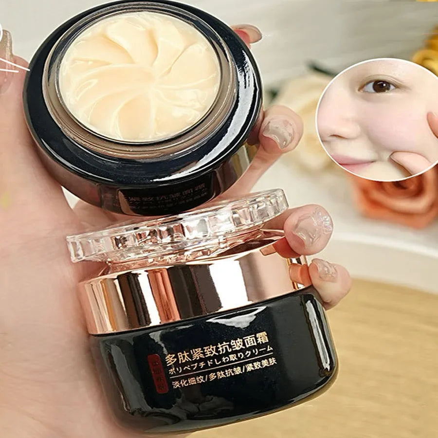 Polypeptide Anti-Wrinkle Firming Face Cream Deep Hydration Brighten Dull Skin  Minimize Fine Lines Moisturizing Day Night Cream HALALZEN