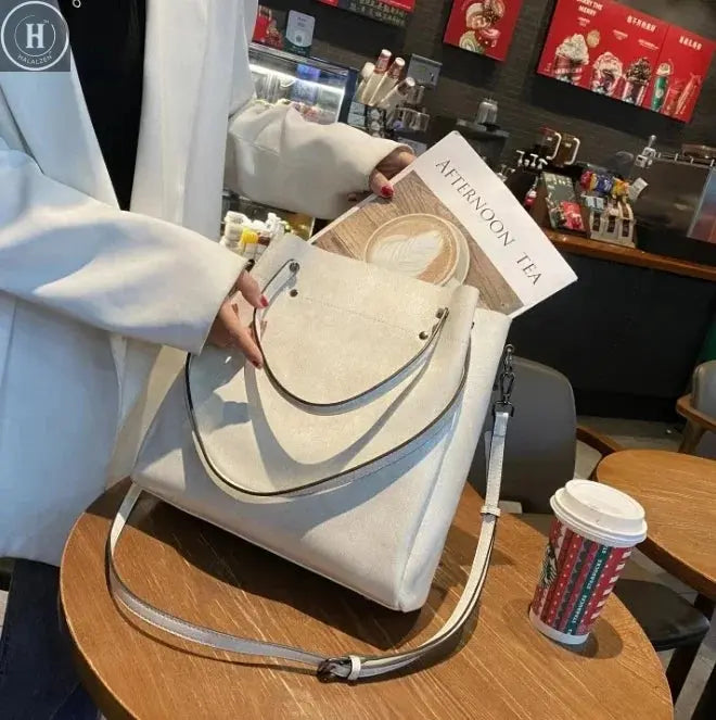 Women's Natural Cow Genuine Leather Handbags Female Natural Cowhide Crossbody Bag Ladies Multiple Large Capacity Shoulder Bags HALALZEN