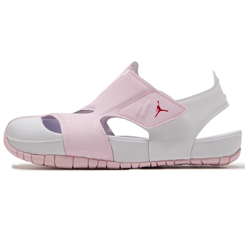 Nike Children's Shoes Jordan Flare (Ps) Slippers and Sandals Lightweight Velcro Comfortable Children's Shoes Beach Casual Shoes Ci7849-608