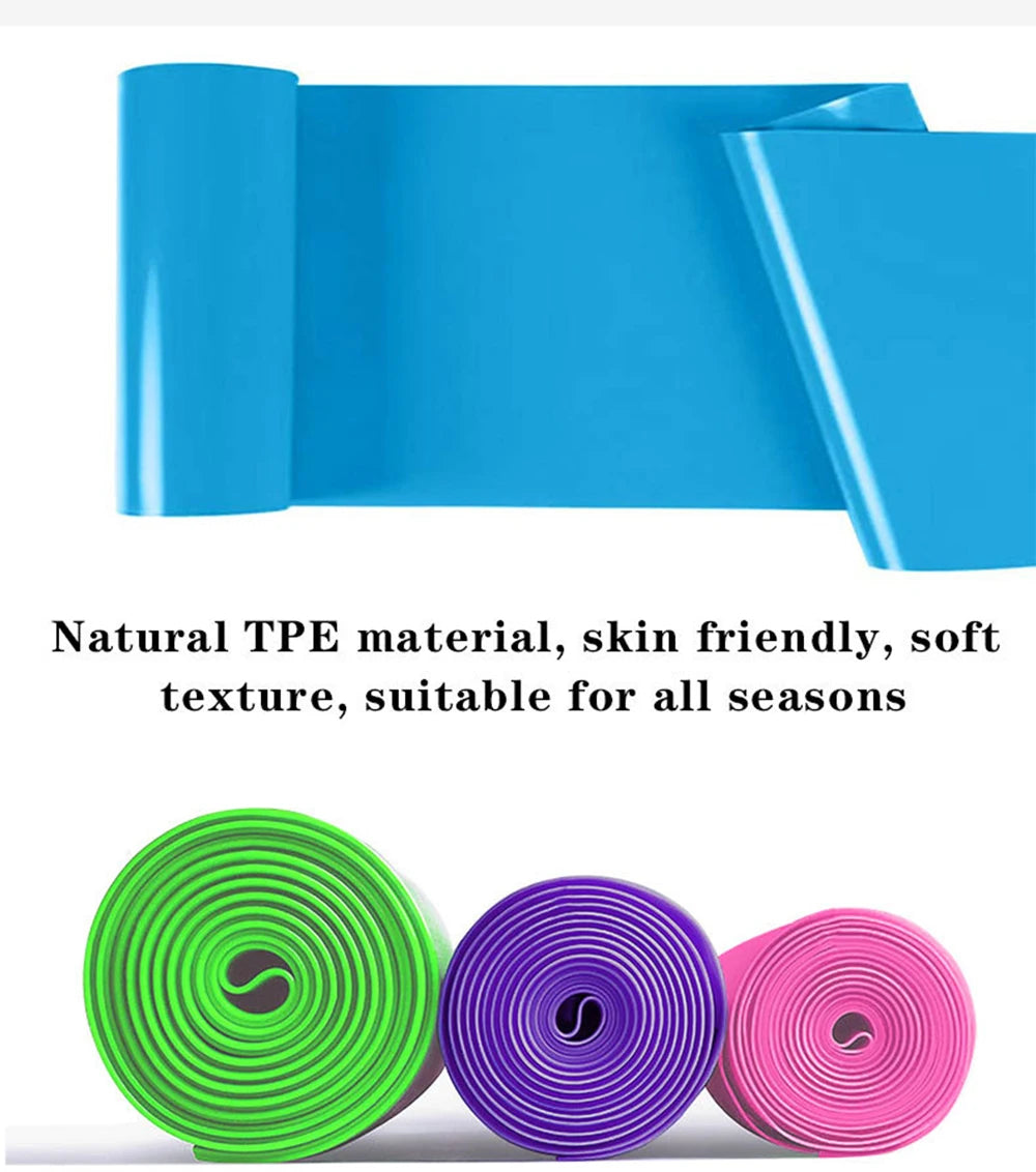 Yoga Sport Resistance Bands Pilates Training Fitness Exercise Home Gym Elastic Band Natural Rubber Latex Yoga Accessories