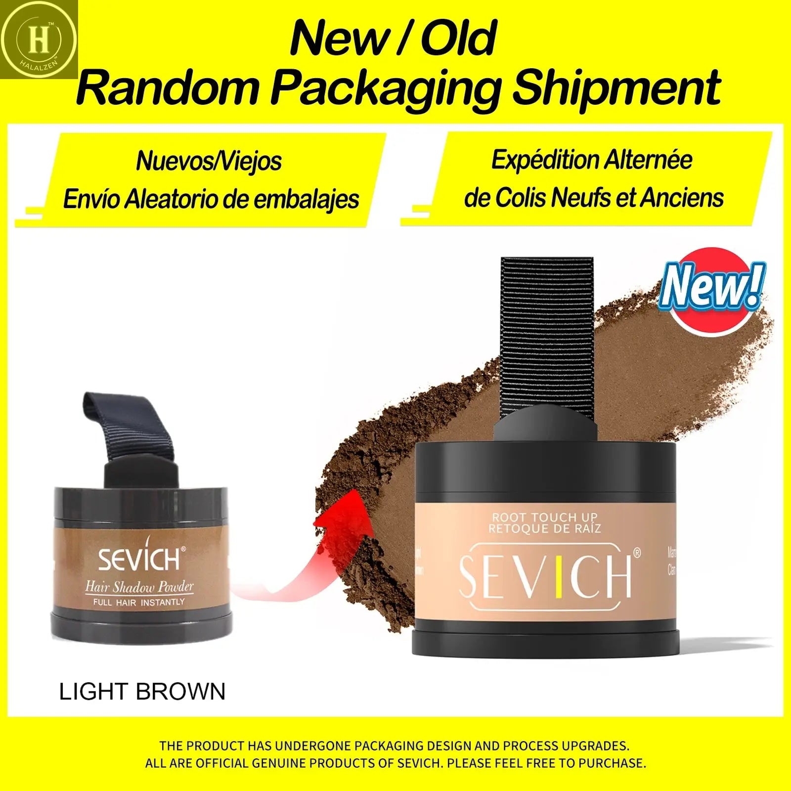 Sevich Hairline Powder 4g Hairline Shadow Powder Makeup Hair Concealer Natural Cover Unisex Hair Loss Product HALALZEN