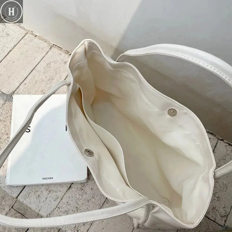 Portable Texture Tote Bag for Women, Shoulder Underarm Bag, Commuting Bag, Large Capacity, Niche Design, Autumn Winter Handbags HALALZEN