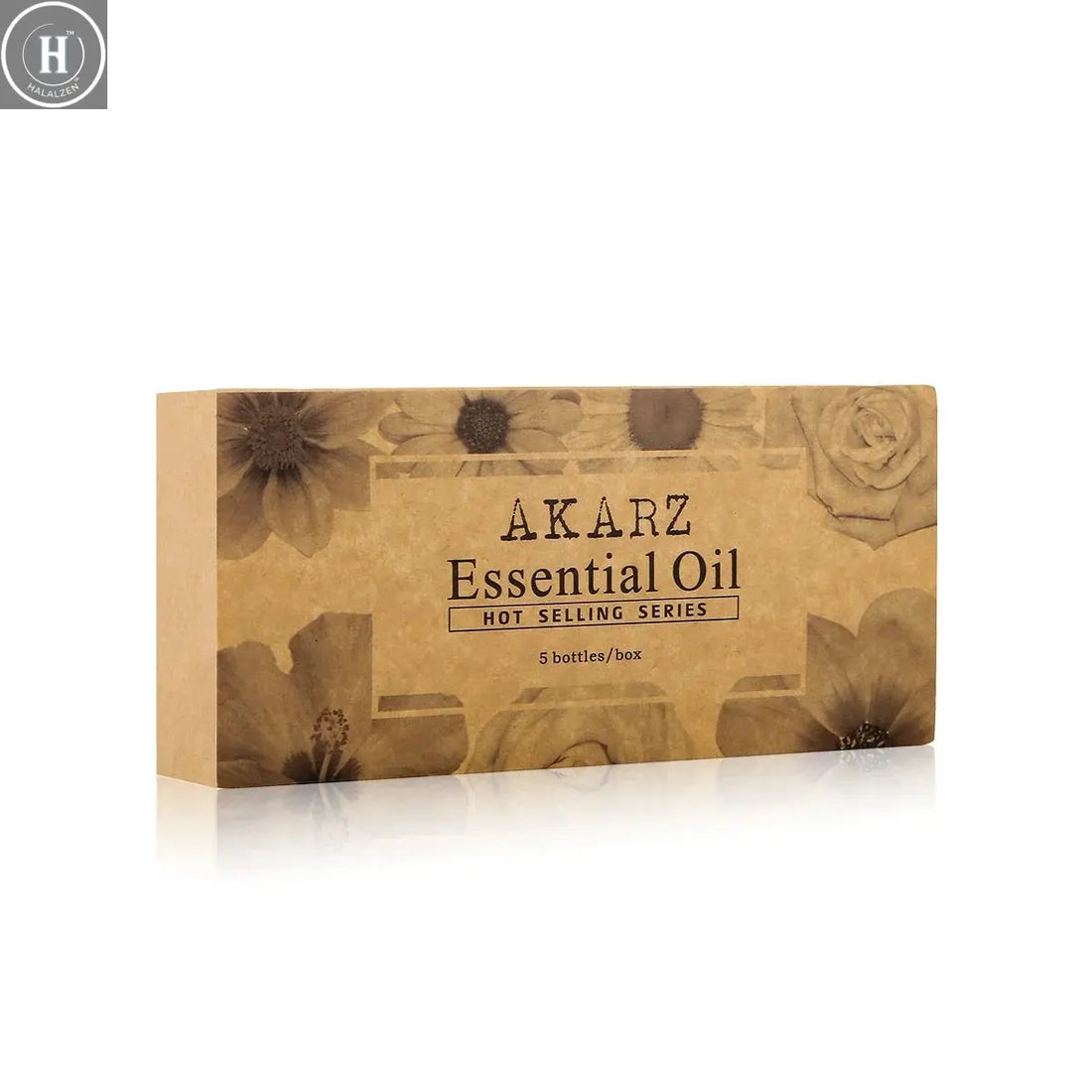 AKARZ Hots Series Essential Oils Gift Set Musk, Sandalwood, Lavender, Jasmine, Rose Aromatherapy Oils for Diffuser,10mL Bottles HALALZEN