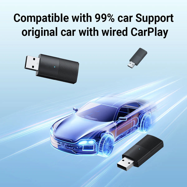 Mini Wireless CarPlay Adapter Car Accessories New 2024 Dongle for WiFi Bluetooth Connect Car Play Plug and Play Smart Systems