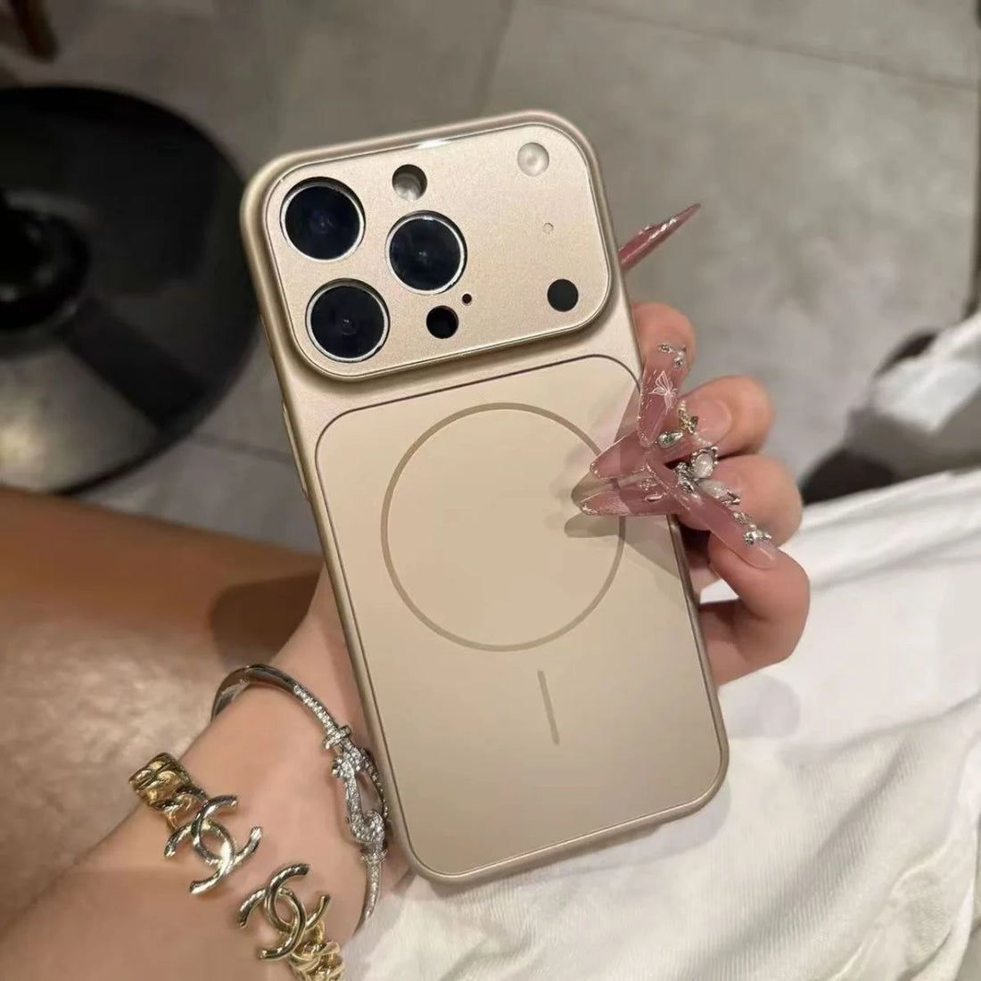 Original AG Nano Frosted Glass For Magsafe Phone Case For iPhone 17 16 15 14 Pro Max Magnetic Wireless Charge Armor Cover