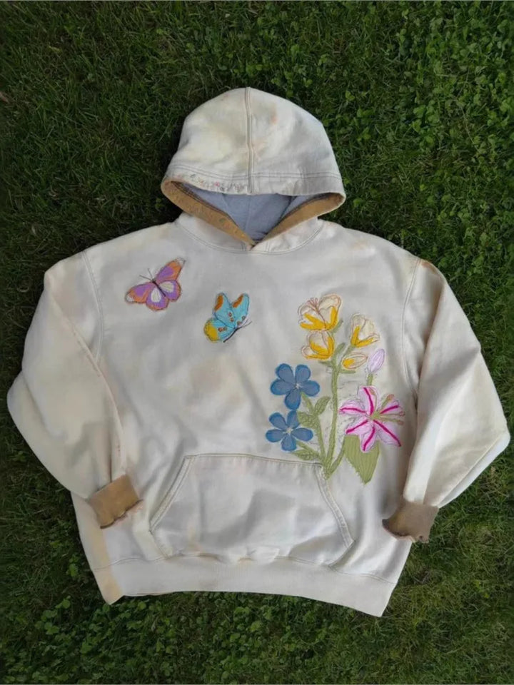 Street Hoodies Casual Female Sweatshirt Fashion Hoodie Embroidery Oversize Loose New Sweatshirts Autumn Clothing Sweatshirts