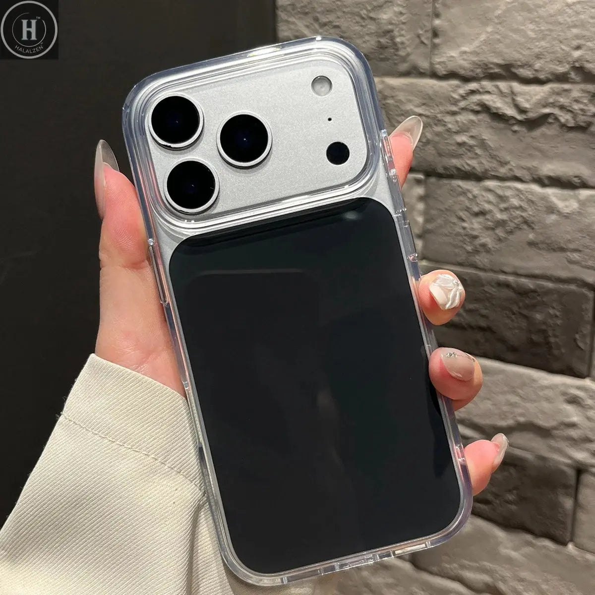 Fashion Color Block Transparent Edge Phone Case For iPhone 15 16 17 Pro Max 17Air TPU Shockproof Armor Shell for 17pro 16proMax Halalzen UK