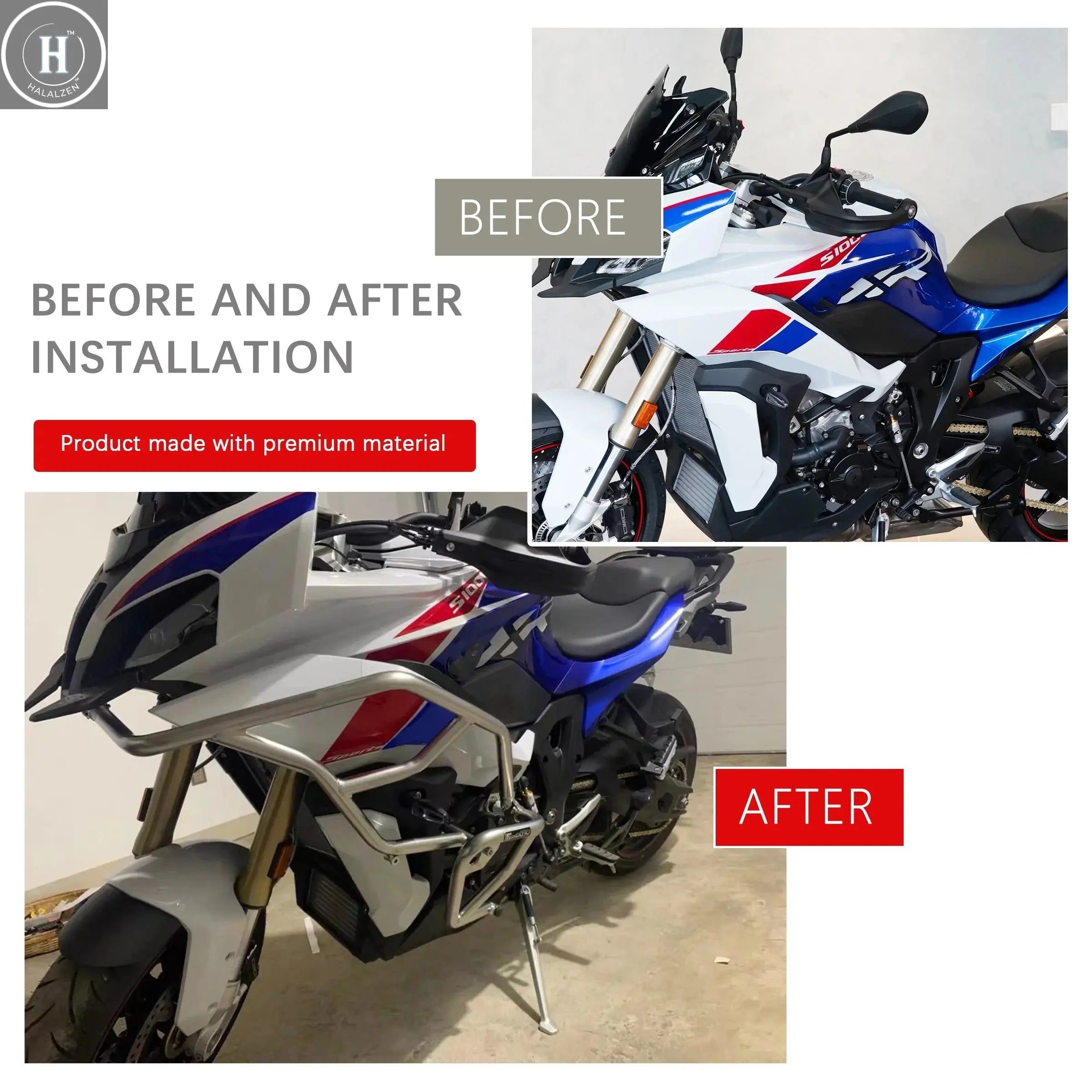 Fit For BMW S1000XR S 1000XR S 1000 XR 2020-2023 Motorcycle Highway Engine Guard Crash Bar Frame Bumper Fairing Protector Bar HALALZEN