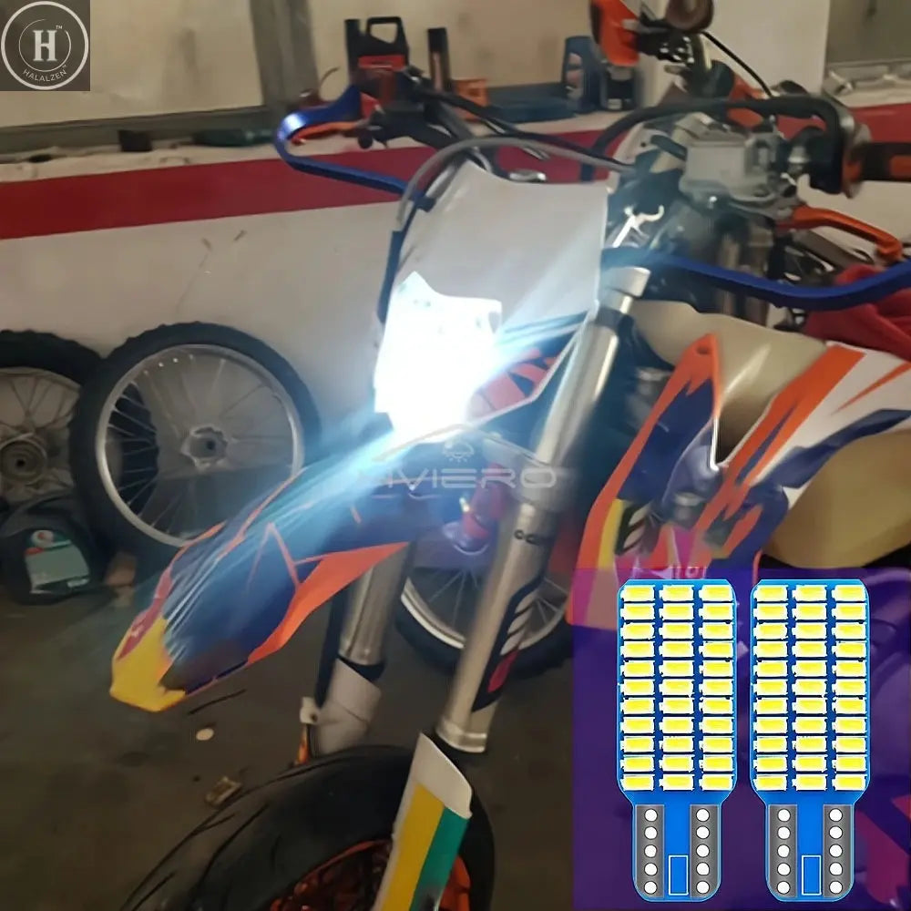 2x Car Auto Canbus Dome Reading Light W5w T10 168 194 Turn Signal License Plate Trunk Bulb White Blue Lamp Interior Dome Lamps HALALZEN