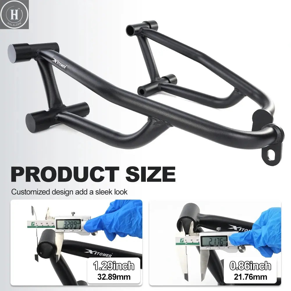 Fit For BMW S1000RR 2019-2022 S1000RRM 2022 Crash Bar Motorcycle Stunt Cage Engine Guard Bumpers Frame Protector Race Rail HALALZEN