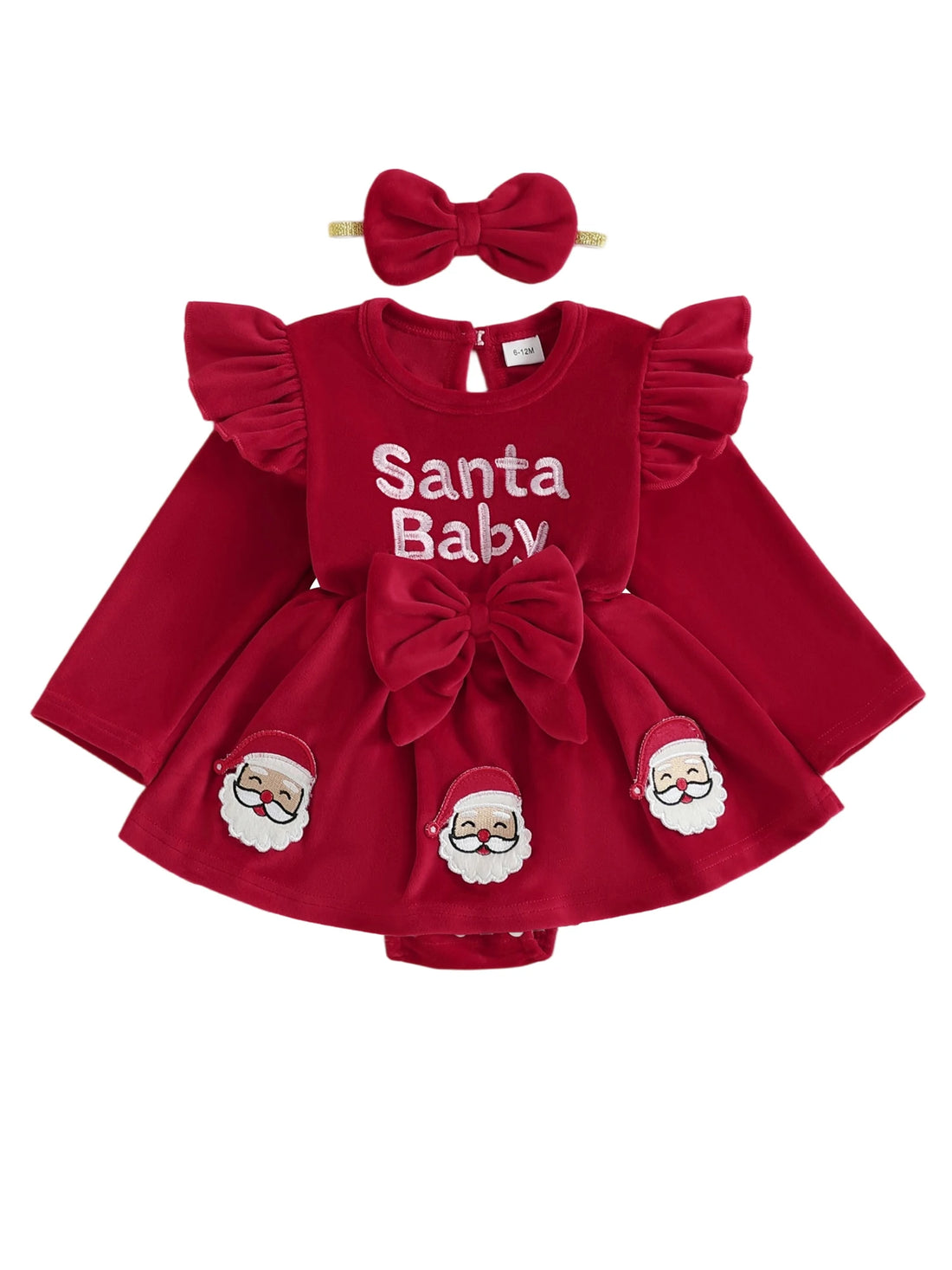 Toddler Boy Christmas 2 Piece Outfits Reindeer Print Long Sleeve Round Neck Romper Pants Hat Set Cute Xmas Costume for Kids