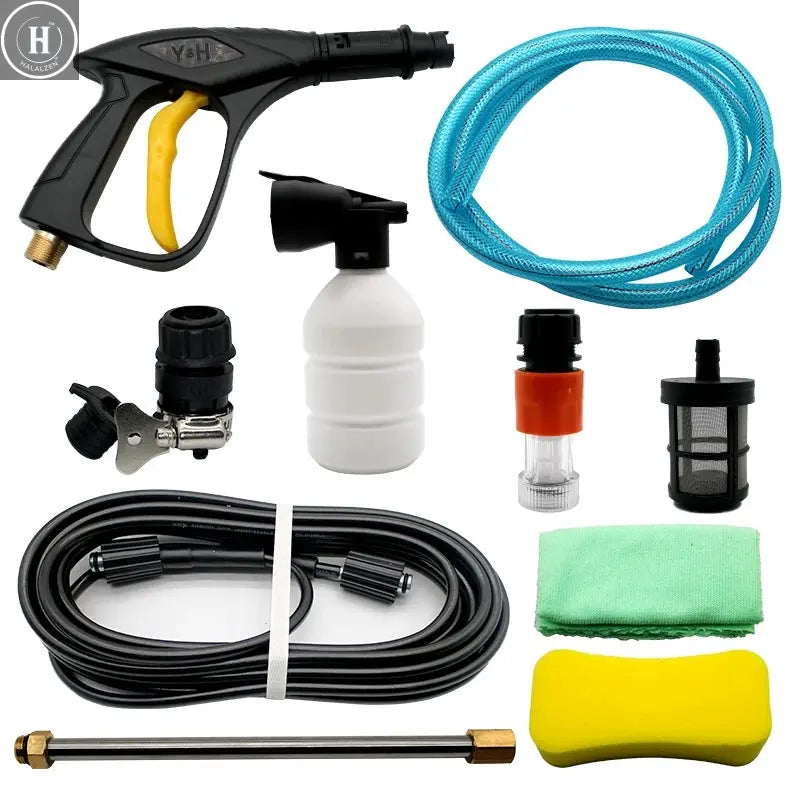 Adjustable Pressure Household Car Washing Machine 220V Small Automatic Induction Water Gun High Pressure Cleaning Tool Equipment HALALZEN