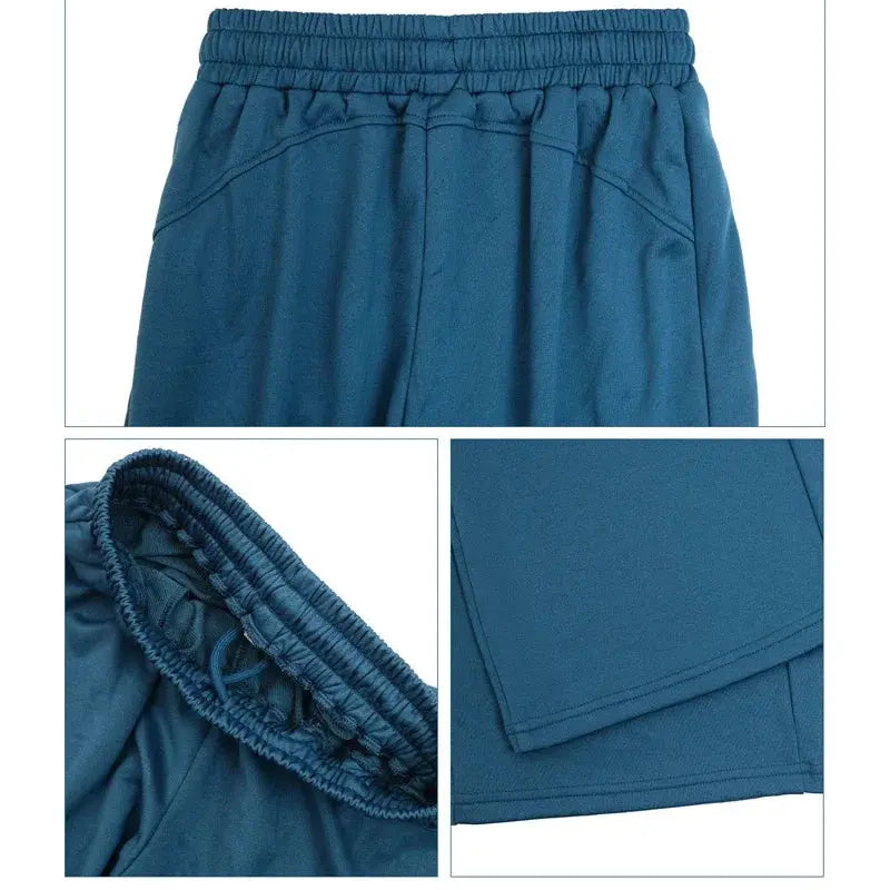 Women Solid Color Sweatpants Drawstring Waist Pocket Running Yoga Pants Loose Wide Leg Casual Sports Trousers Workout Clothes Halalzen UK