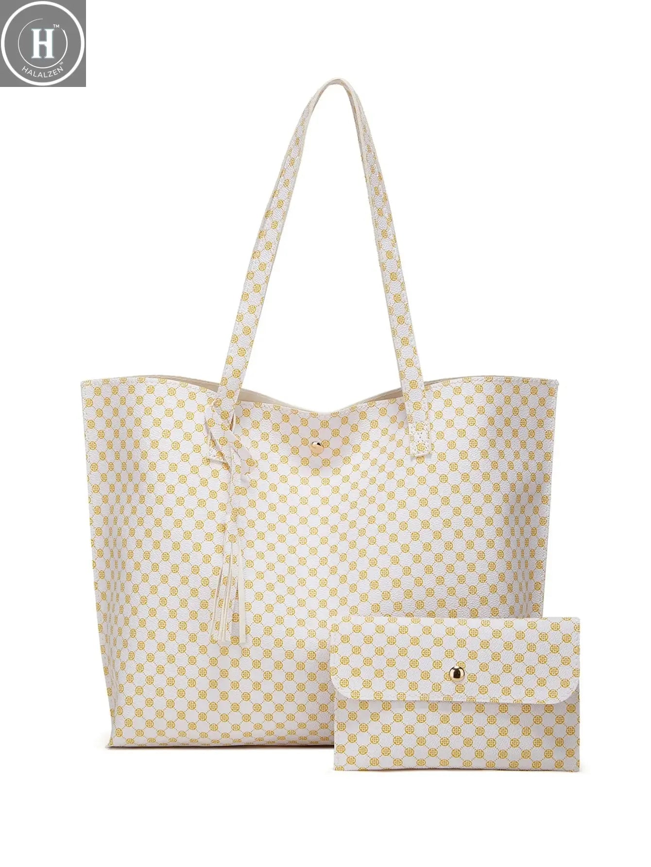 High-capacity ladies business tote bag new fashion handbag cross-border trend ladies shoulder bag large document bag HALALZEN