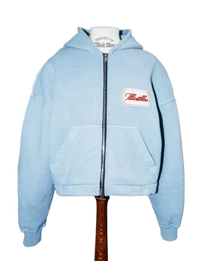 Fashion Trend New Solid Color Letter Patch Hooded Zipper Sweater Men Y2K Hip Hop Vintage Harajuku Joker Couple Sports Hoodie