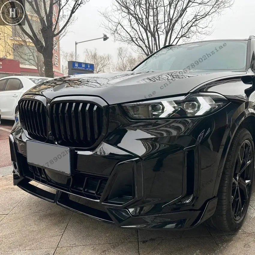 MP Style Car Front Bumper Splitter Lip For BMW X5 G05 M-Sport LCI 30d 40i 40d 2023-2025 The original car's mold is perfectly fit HALALZEN