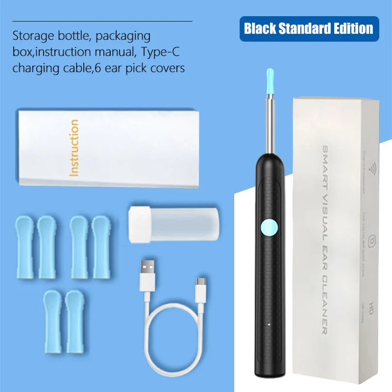 2025 New upgrade Visual Ear Wax Cleaner Camera Safe Earwax Removal Endoscope with 5M Camera Ear Cleaning Tools Ear Care
