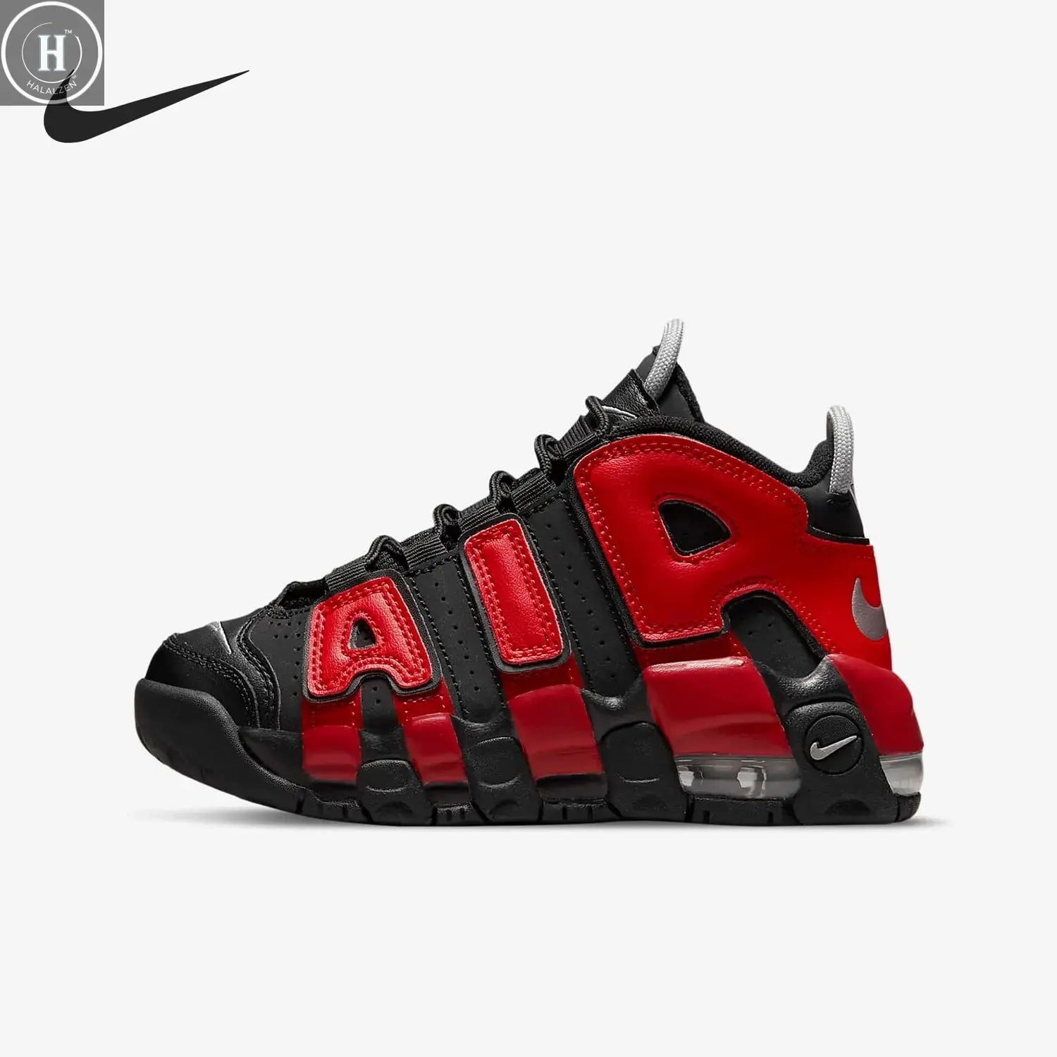 Nike genuine Air More Uptempo (GS) children's women's basketball shoes DM0019-001 HALALZEN