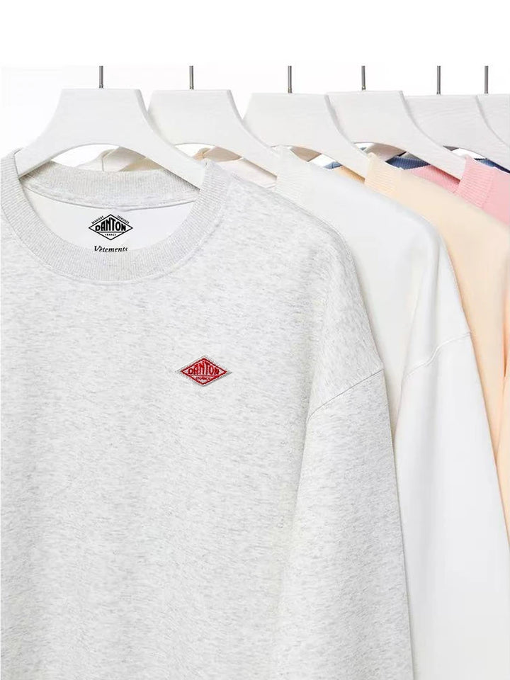 Embroidery Hoodie Autumn Thin Sweatshirt Men/Women Same O-Neck Long Sleeve Loose Brand Tracksuit Tops