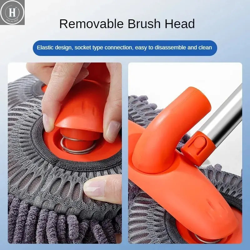 Car Washer Mop Foam Wash Brush Double Brush Head Roof Window Cleaning Maintenance Three-Section Telescopic Mop Car Accessories HALALZEN
