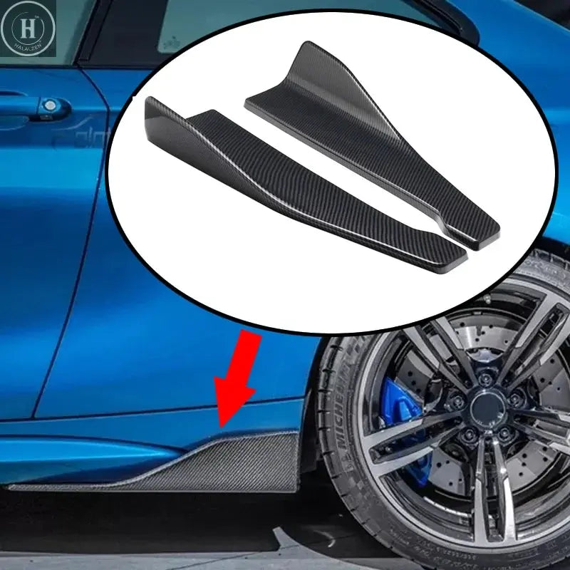 Universal Car Side Skirt Bumper Spoiler Splitter Protector For Volkswagen Golf 6 Volvo V70 Versa Nissan Accessories Peugeot 208 HALALZEN