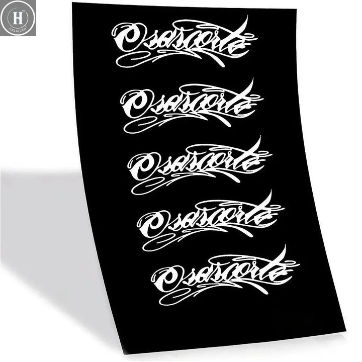 5PCS Osascorte Motorcycle Stickers Waterproof Durable for Motorbike Helmet Fuel Tank Fender Bicycle Self-adhesive Vinyl Decals HALALZEN