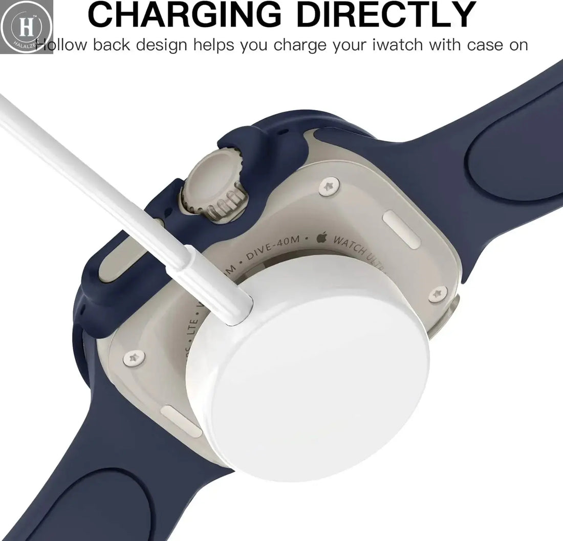 Cover Case For Apple Watch Ultra 2 3 49mm Accessories Hollow Hard PC Bumper Shell Protector iWatch Series Ultra 3 2 1 Protective HALALZEN