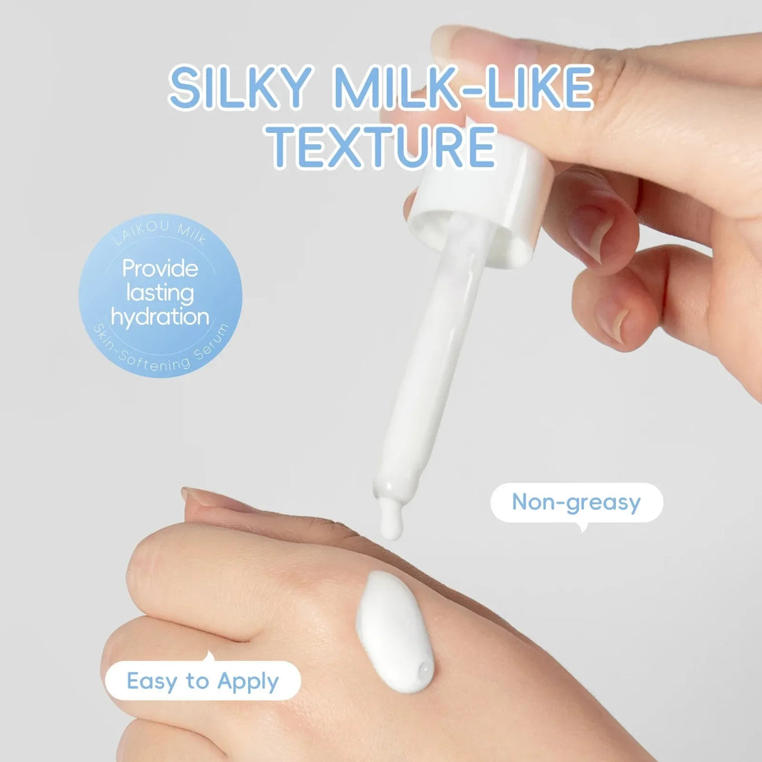 LAIKOU Milk Skincare Set Softening Serum Moisturizing Cream Gentle Cleanser Brightening Hydration Travel Kit For Valentine‘s Day