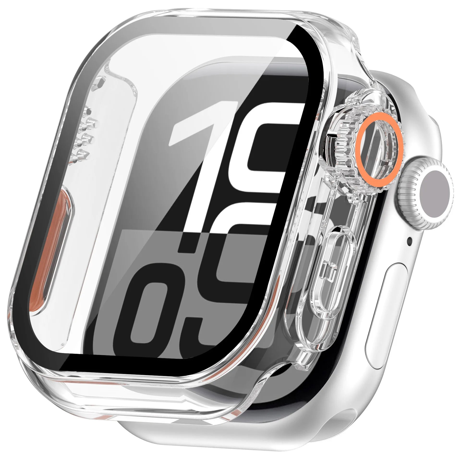 Glass+Case for Apple Watch 46mm 44mm 45mm 41mm 40mm 42mm Screen Protector Cover Change Ultra Bumper iWatch Series 11 10 9 8 7 SE